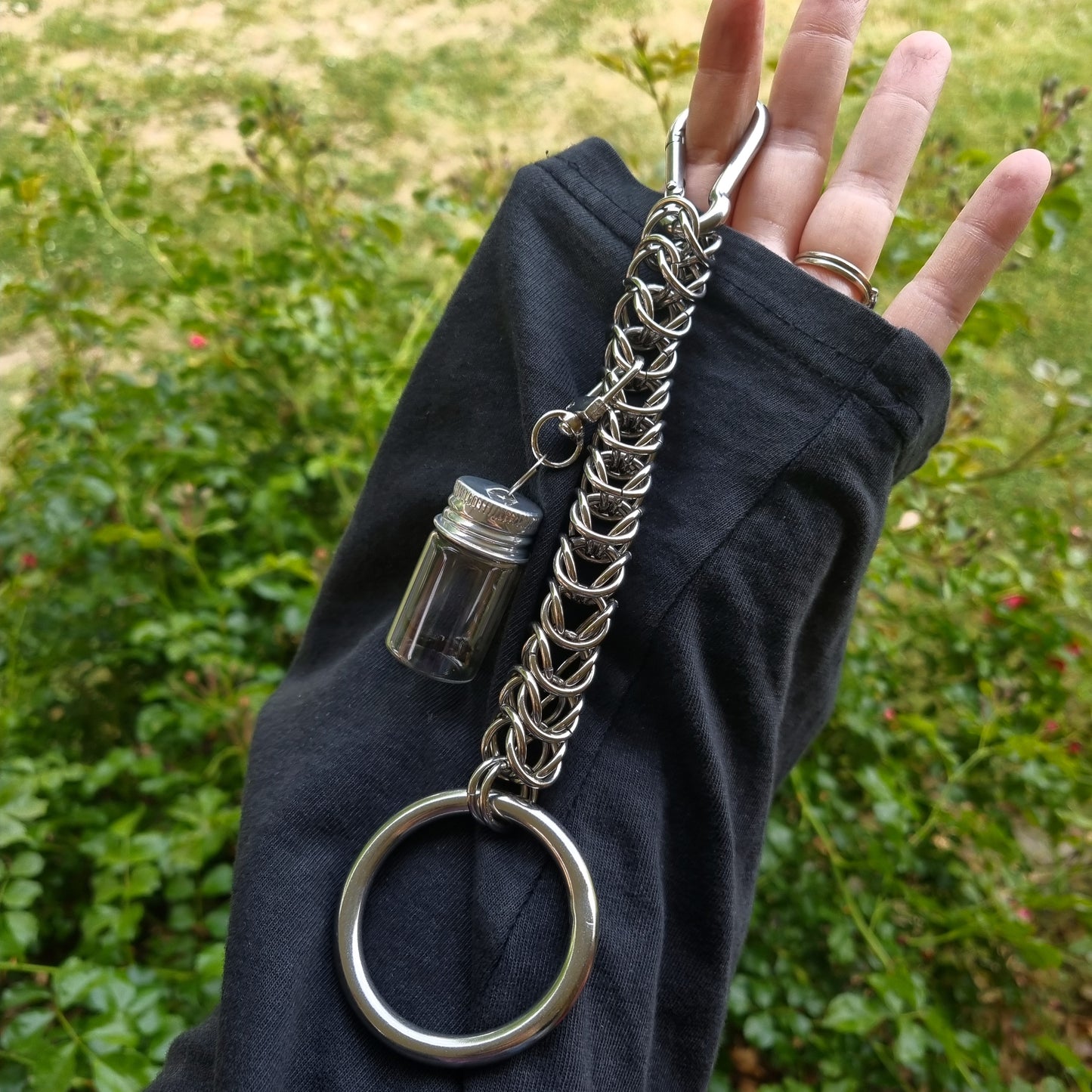 Carabiner Keyring Chainmaille Chain