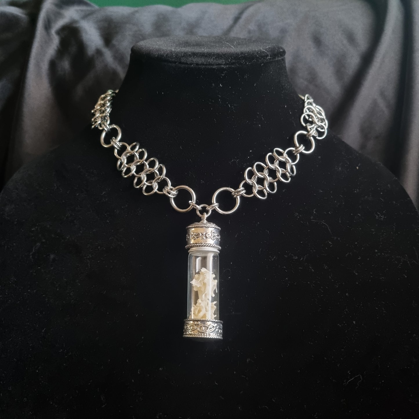 Chainmaille Bird Vertebrae Necklace