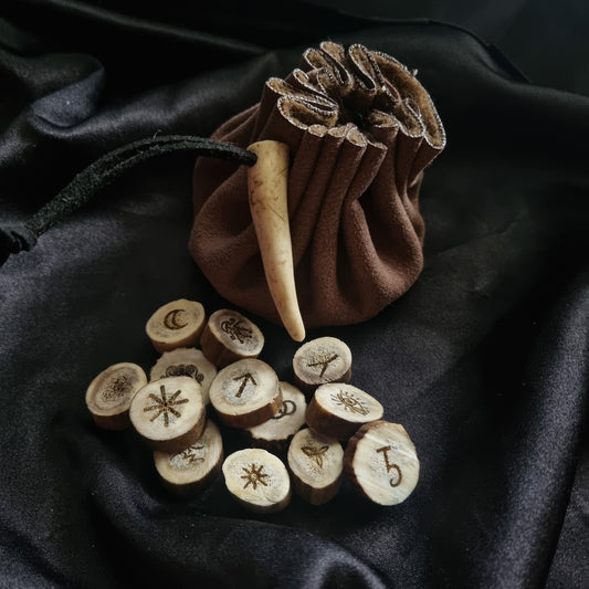 Handmade Deer Antler Witches' Runes