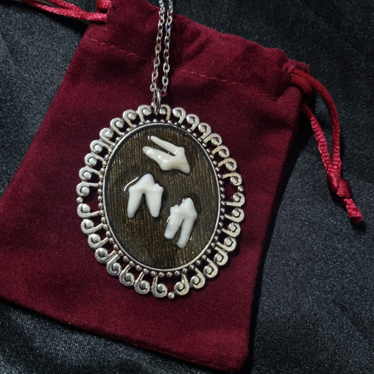 Fox Teeth Pendant Necklace