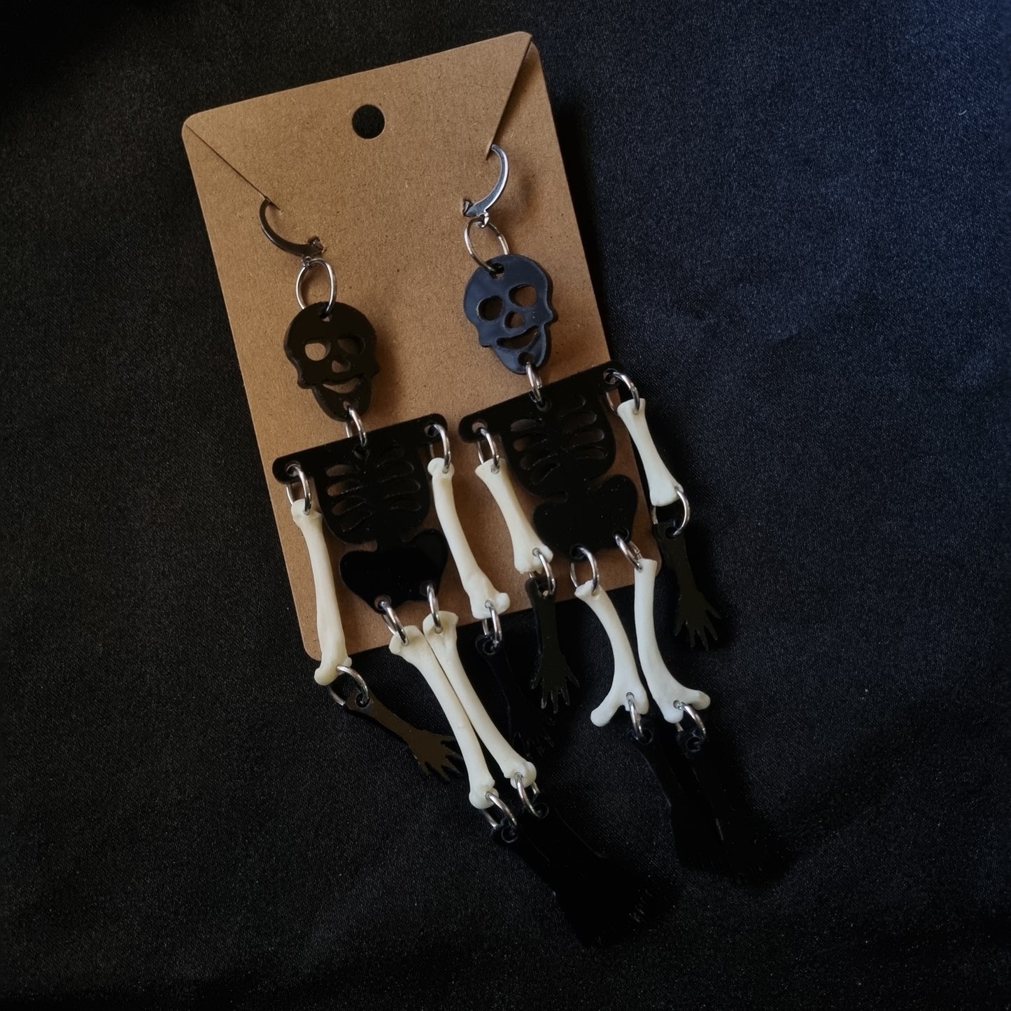 Spooky Scary Skeleton Earrings